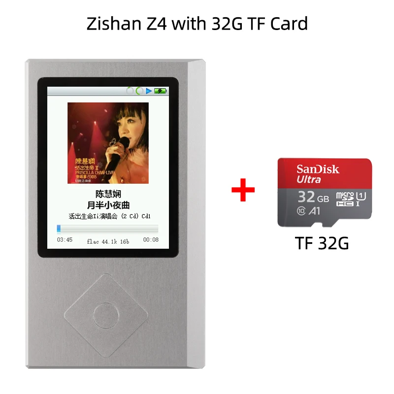 Zishan Z4 2.5/4.4mm Balanced Music Player Bluetooth 5.1 Module MP3 DAP Dual ES9038Q2M Chip HIFI Portable Car Digital Turntable zune mp3 MP3 Players