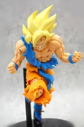 19 см японского аниме Dragon Ball Супер Saiyan ПВХ фигурка игрушки война повреждения Dragon Ball Z Goku модель украшения детская игрушка-подарок