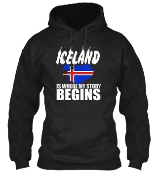 

long sleeve LOVE ICELAND T SHIRT Men Women Streetwear Hoodies Sweatshirts