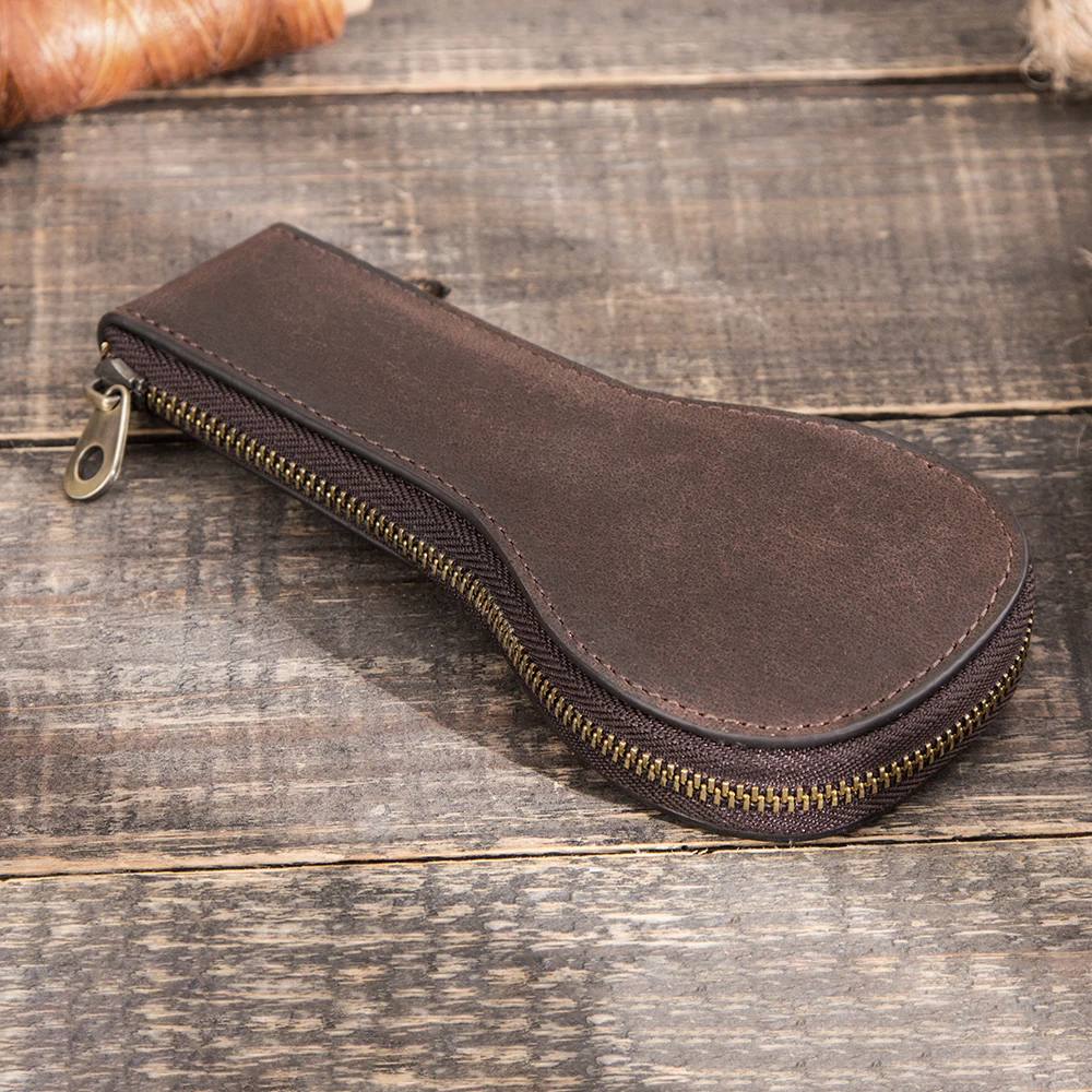 Genuine Leather Watch Case Chic Portable Vintage Watch Storage Box Watch Roll Pouch Watch Holder for Travel Gift