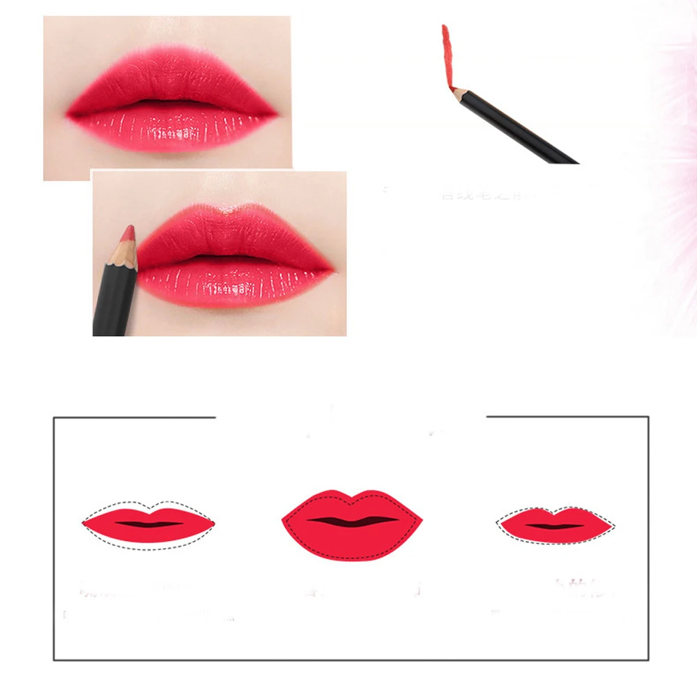12 color waterproof multifunctional lip liner no logo private label small batch custom lipstick pen