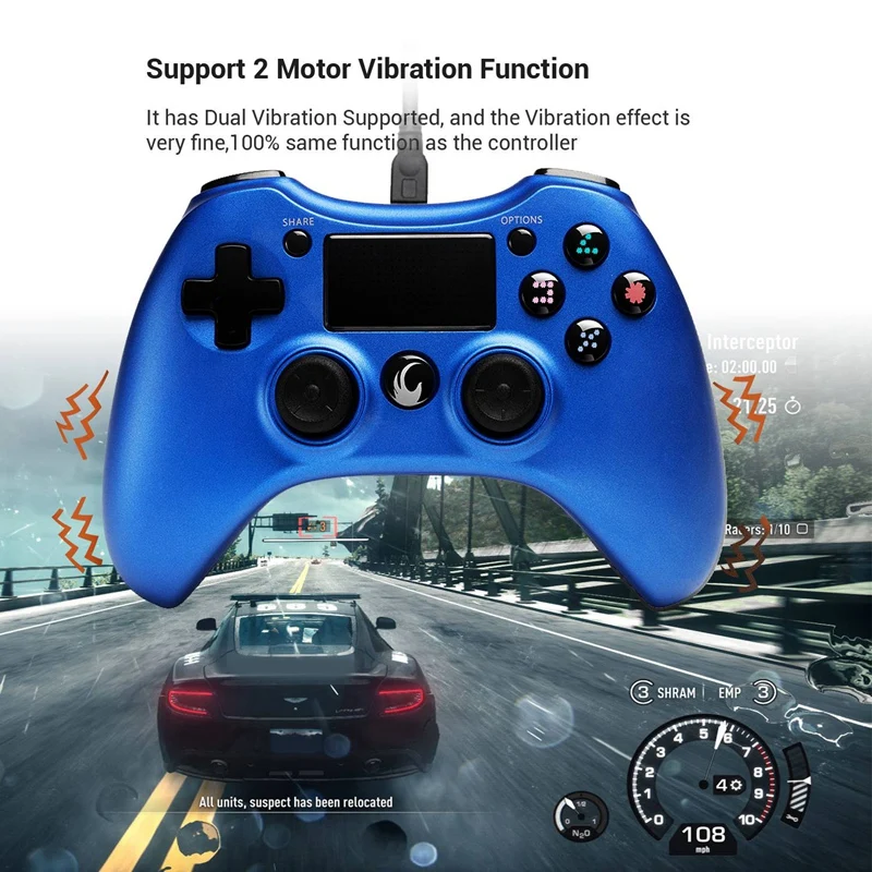 USB проводной контроллер для PS4 контроллер джойстика Проводной USB геймпад для Playstation 4 Dualshock PC PS3 Android tv Box игровой джойстик