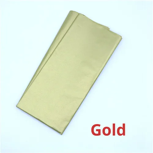 Gold 10 листов узор ткань для печати бумаги цветок одежда рубашка обувь подарочная упаковка крафт бумага рулон вино оберточная бумага s 50x66cm - Цвет: Gold