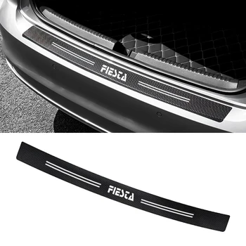 

1pcs 90*7cm Rear Bumper Protection Carbon Fiber Sticker Decoration For ford fiesta MK7 ST 2011 2012 accessories