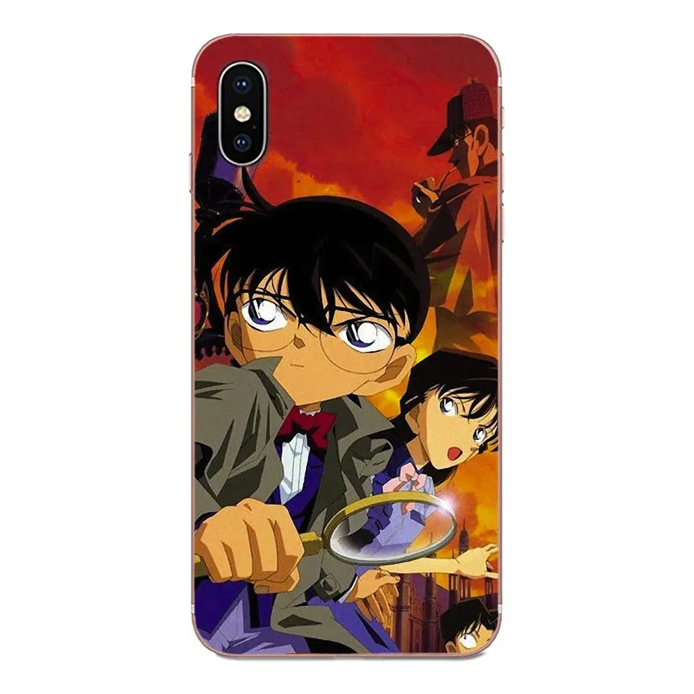 Аниме детектива Конана для Apple iPhone 4 4S 5 5C 5S SE 6 6S 7 8 11 Plus Pro X XS Max XR мягкий чехол для сотового телефона