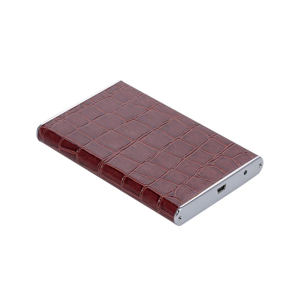 Brown 2," SATA HDD корпус USB3.0 высокоскоростная коробка для жесткого диска алюминиевый сплав HDD чехол коричневый - Цвет: Brown