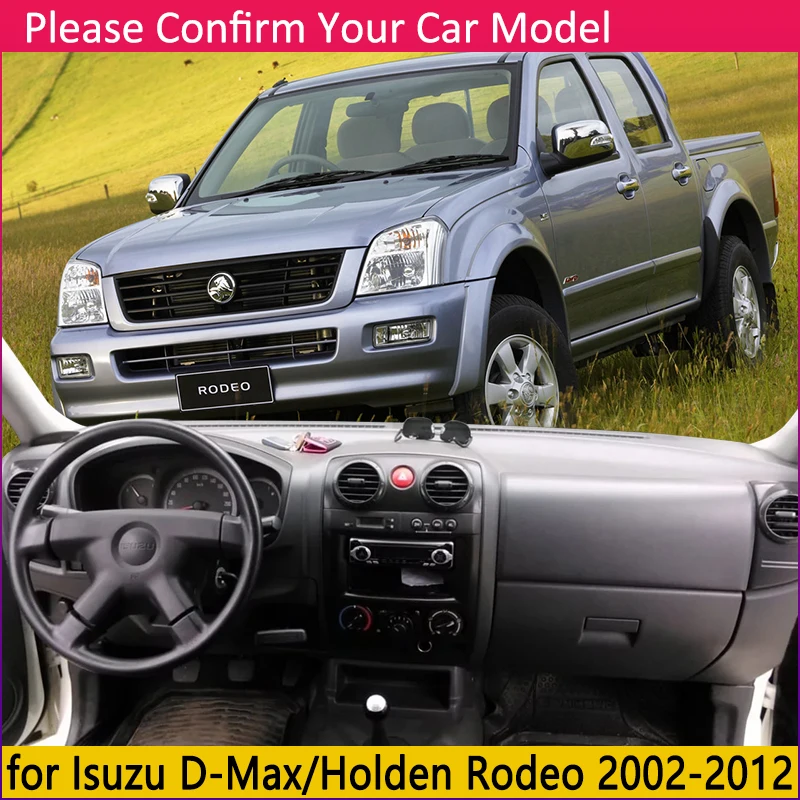 Для Isuzu D-Max LUV Colorado Rodeo KB LB Canyon 2002~ 2012 RA RC Противоскользящий коврик для приборной панели Защита от солнца аксессуары для приборной панели