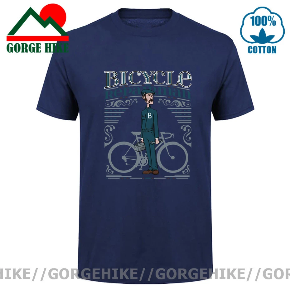 Camiseta Retro Para de bicicleta para hombre, camisa negra con letras estampadas, camisetas de motorista, ropa de algodón de talla grande| Camisetas| AliExpress