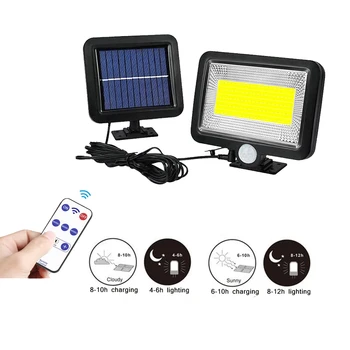 

solar 100LED Light Human Infrared PIR Motion Sensor Wall Lamp Security Outdoor Lighting Waterproof Garden Lamp Pathway Light sep