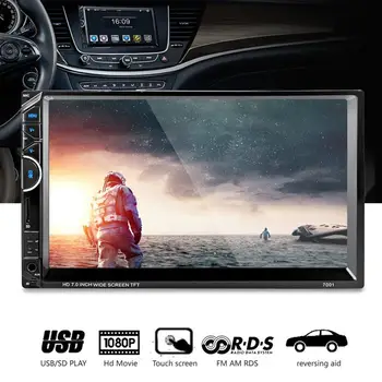 

7" Car Radio Video MP5 Player Autoradio FM AUX USB SD 7001 HD 1080P Touch Screen With AM + RDS Music Movie Player