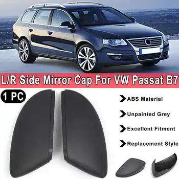 

Left/Right Unpainted Replacement Side Mirror Cover Cap For VW For Passat B7 Primer Grey Side Mirror Cap