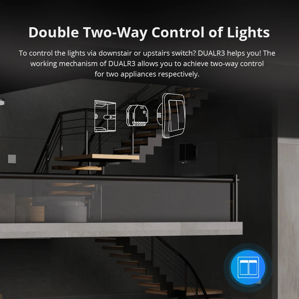 Zigbee smart switch wifi smart switch electronic diy kit 1/20PCS SONOFF DualR3 Lite DIY Smart Switch MINI Wifi Dual Relay Two Way Control Smart Timing Voice for Home Automation
