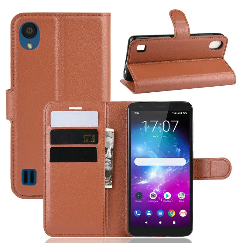Роскошный кожаный чехол книжка для ZTE Blade A5 2019 A3 телефона L8 бумажник с
