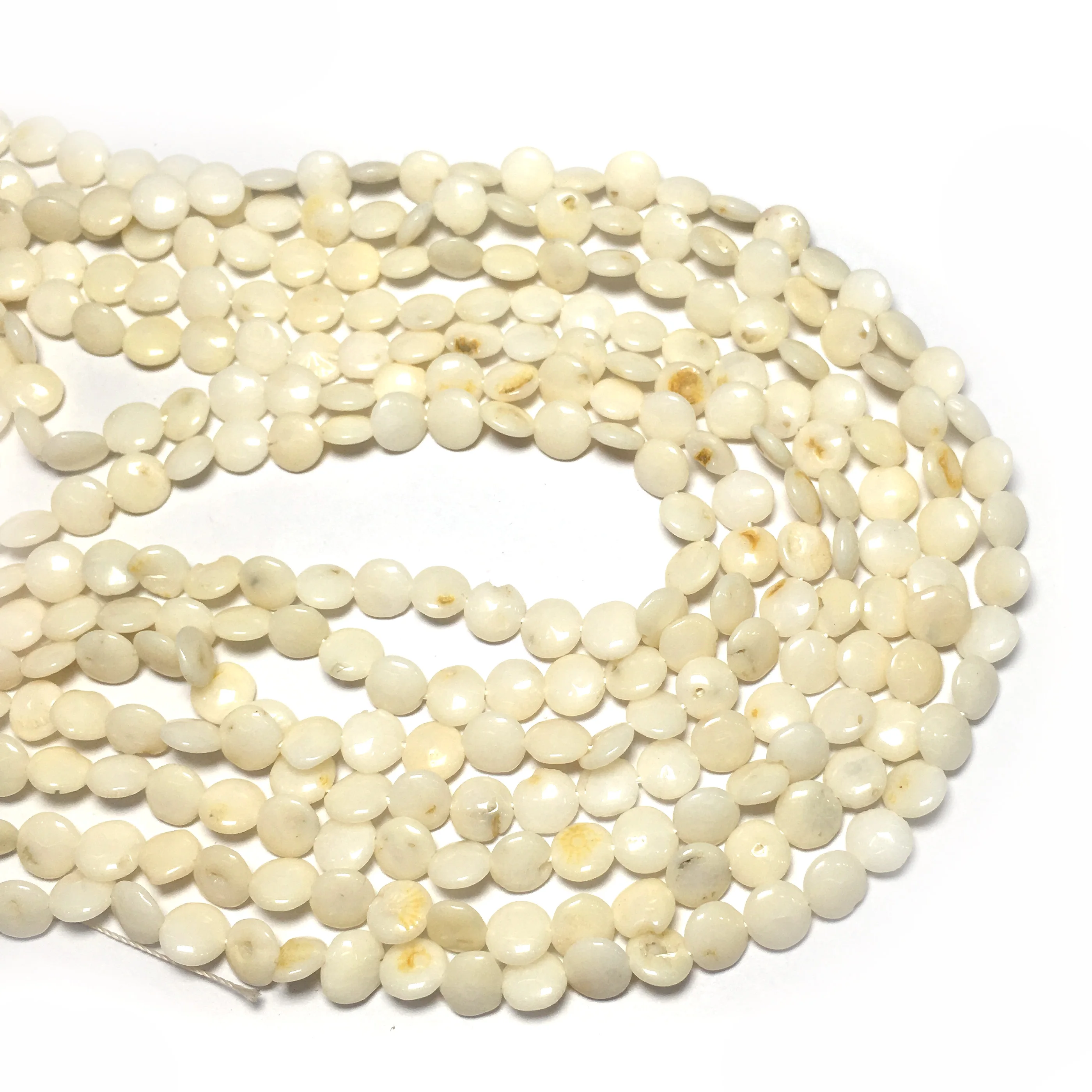 Natural Buckle Coral Beads Loose for Jewelry Making DIY Women Necklace Bracelet 7x7x3mm | Украшения и аксессуары