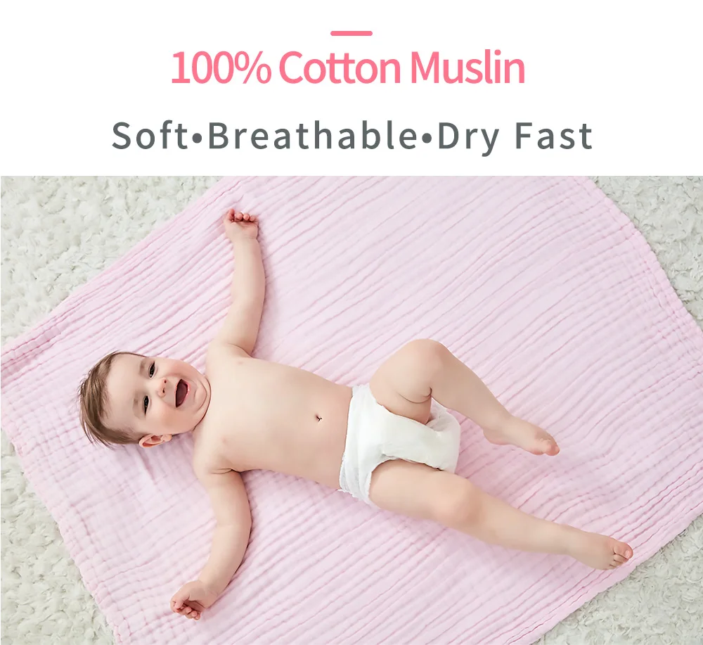 110*110 см 6 слоев детское банное муслиновое полотенце хлопок полотенце s пеленка одеяло кровать для новорожденных покрывало одеяло для новорожденных