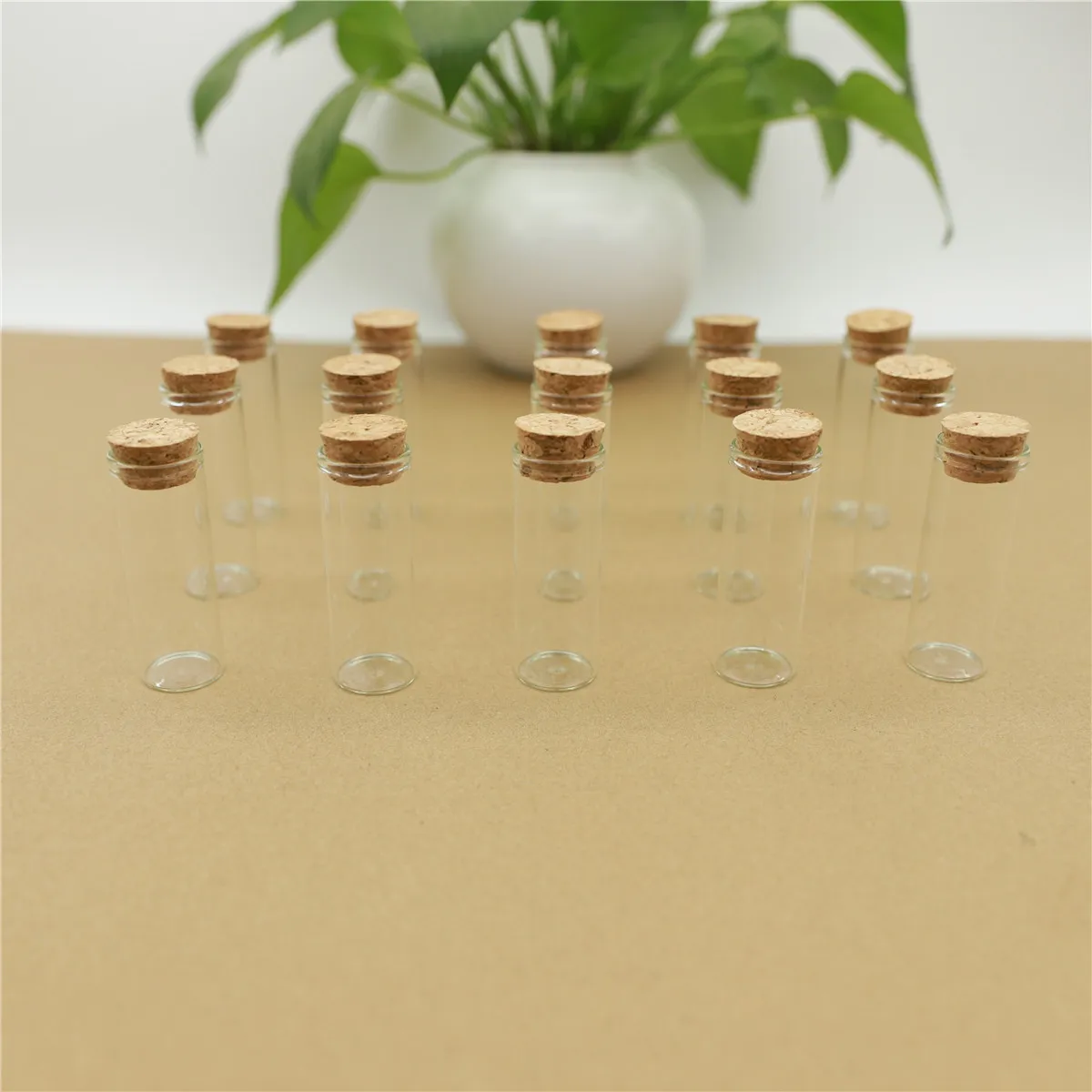 50pcs/lot Glass Bottle 22*60mm 12ml Test Tube Cork Stopper Mini Spice Bottles Container Small DIY Jars Vials Tiny Bottles glass