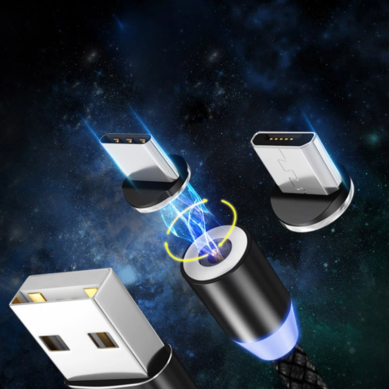 

Magnetic USB Cable Fast Charging USB Type C Cable Magnet Charger Data Charge Micro USB Cable Mobile 1M 2M Phone Cable USB Cord