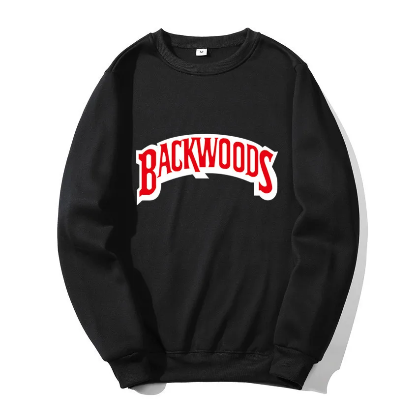 Пуловер с круглым вырезом, уличная одежда, мужская толстовка с принтом Backwoods, модная осенне-зимняя мужская толстовка в стиле хип-хоп, толстовки, топы