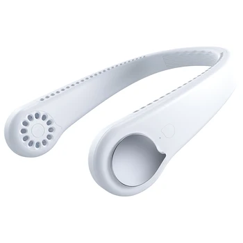 

Portable Lazy Neck Fan USB Wearable Lazy Sports Halter Fan Mini Hanging Neck Fan Rechargeable Cover Halter Sports Fan Air Cooler