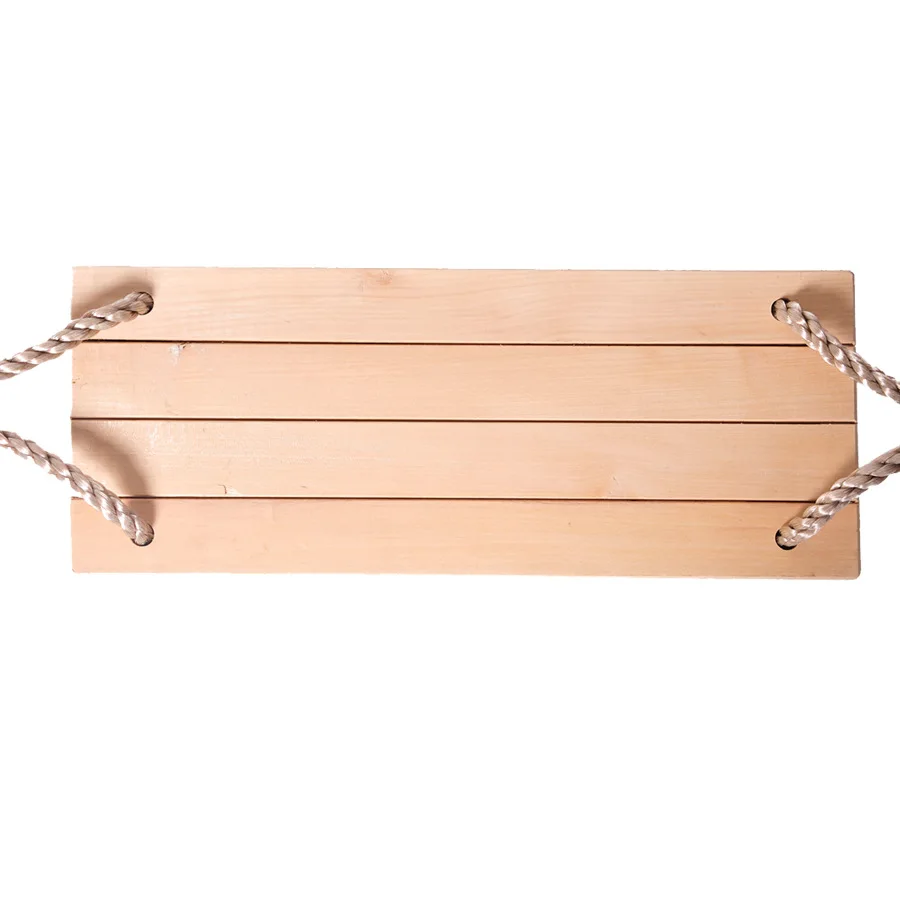 Solid Wood Swing Adult Kids Sensory Toys Family Outdoor Games Tree Swings Preshool Indoor Swing Chair Wooden Load Bearing 150kg 5