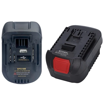 

2 Pcs Battery Adapter for 20V Lithium for Porter Cable 20V Lithium Battery Bps18M & MT20BSL