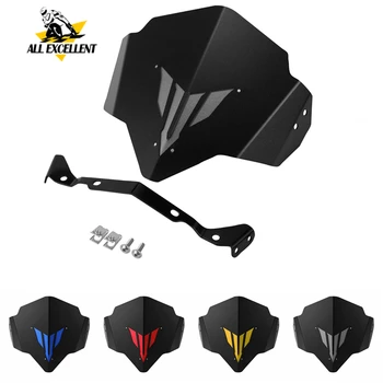 

Aluminum windshield For Yamaha MT-03 MT-25 FZ-03 All Year MT03 MT25 FZ03 2015 2016 17 18 19 Front Upper Windscreen 5 Colors