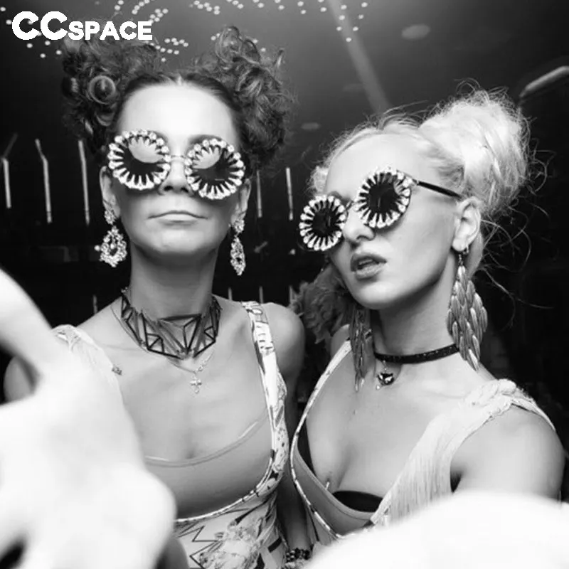 47171 винтажные Круглые Солнцезащитные очки с бриллиантами Женские Модные солнцезащитные очки со стразами UV400