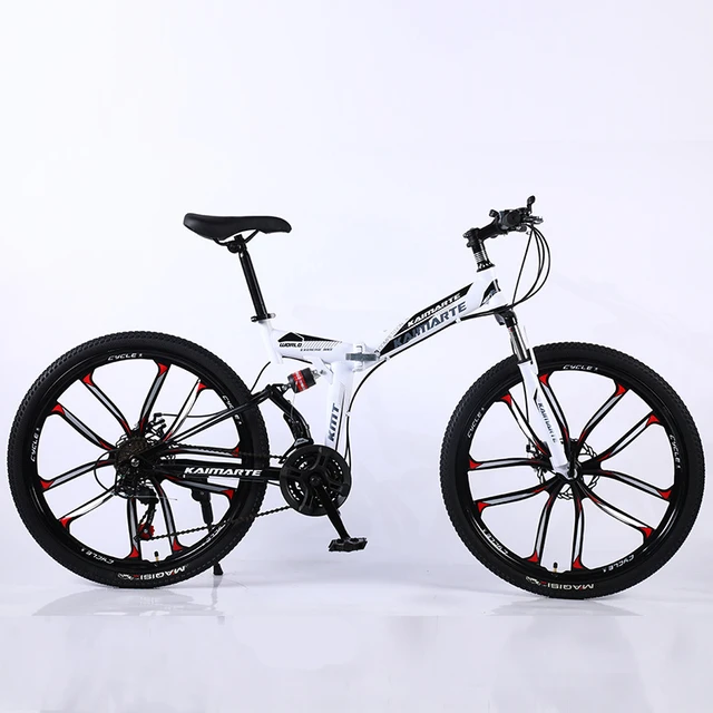 KAIMARTE 24 Inch Integrated Wheel Adult Mountain Bike 27 Speed Foldable  Road Bicycle Double Disc Brake Sports Cycling MTB|Bicycle| - AliExpress