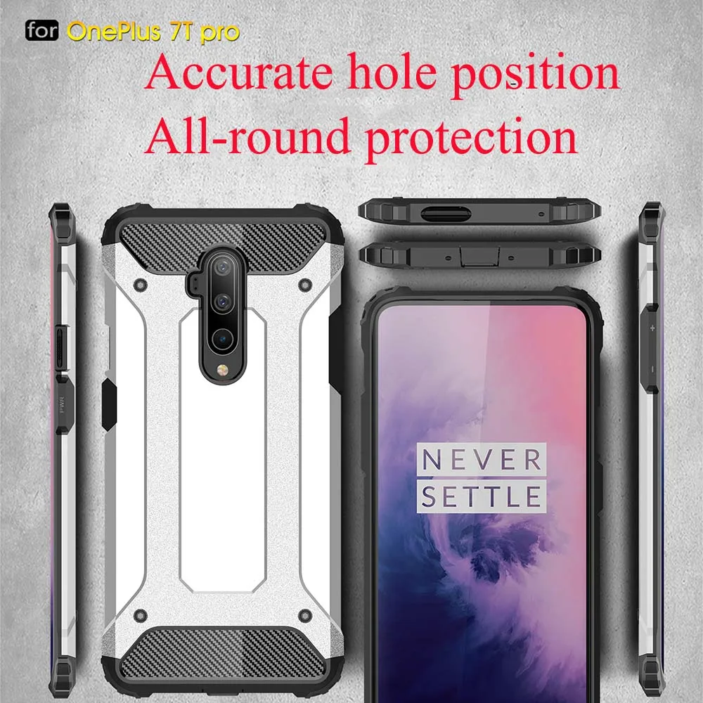 Четыре угловых падение защитный бронированный чехол Чехол для One Plus7T 7 Pro Чехол для One Plus 5T 6 T, 5, 6, ПК жесткий чехол задняя крышка чехол Крышка