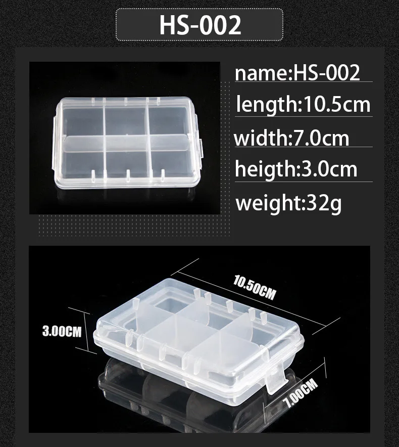 Коробка для рыболовных снастей для воблеров, безделушек, переносные большие коробки, органайзер для приманки, крючки, длина 275 мм, Ширина 170 мм