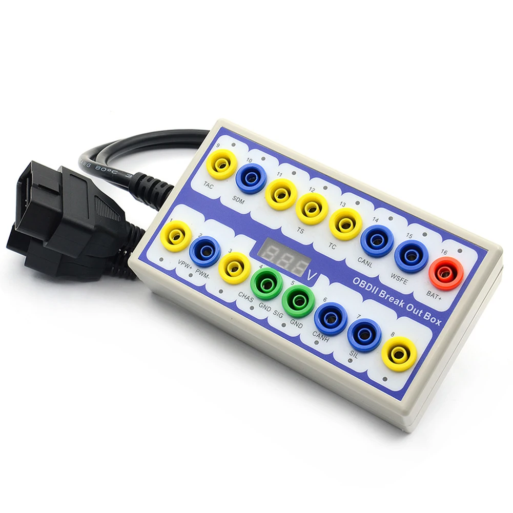 OBD 2 кабель Линия авто детектор тестер быстрое переключение Breakout Box разъем ручной экономии времени диагностические инструменты ремонт автомобиля