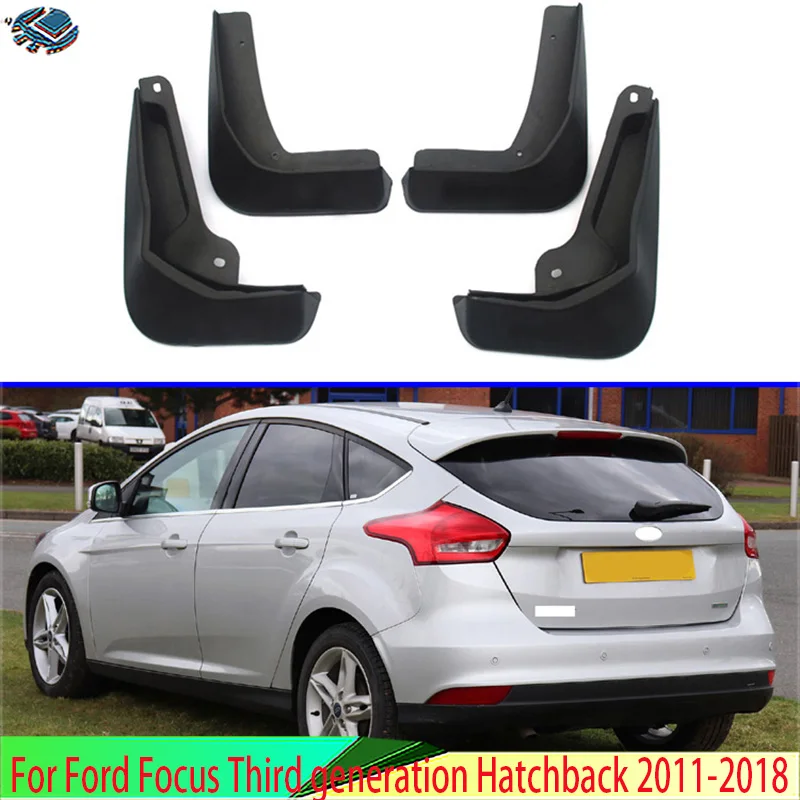 

Брызговики для Ford Focus третьего поколения, хэтчбек 2011-2018, 4 шт., брызговики, комплект брызговиков
