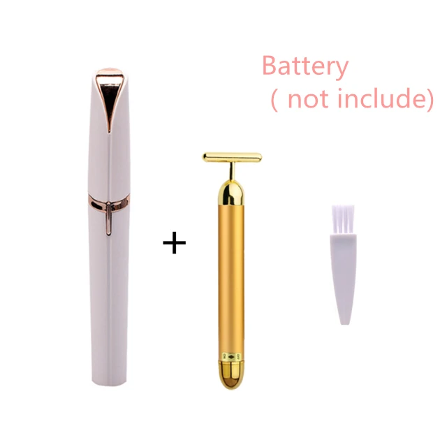 White.Beauty roller Мини электрический триммер для бровей портативный безболезненный эпилятор для бровей бритва бритвы изысканный удаление волос для лица - Цвет: White.Beauty roller