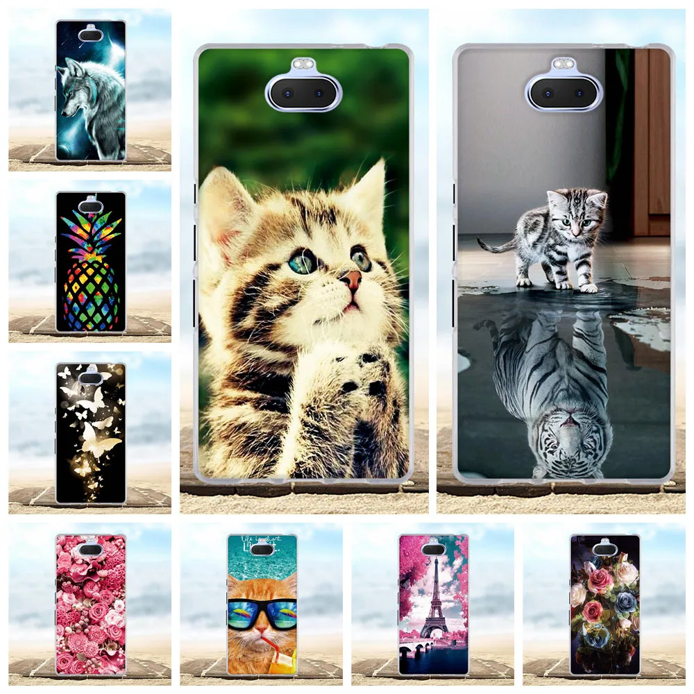 

For Sony Xperia 10 Plus Silicone Case For Sony Xperia 10 Plus Cover Cute Animal Pattern Funda For Sony Xperia 10 Plus Phone Case