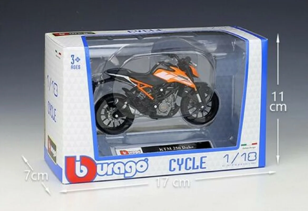 Bburago 1:18 Ktm 250 Duke Motorfiets 