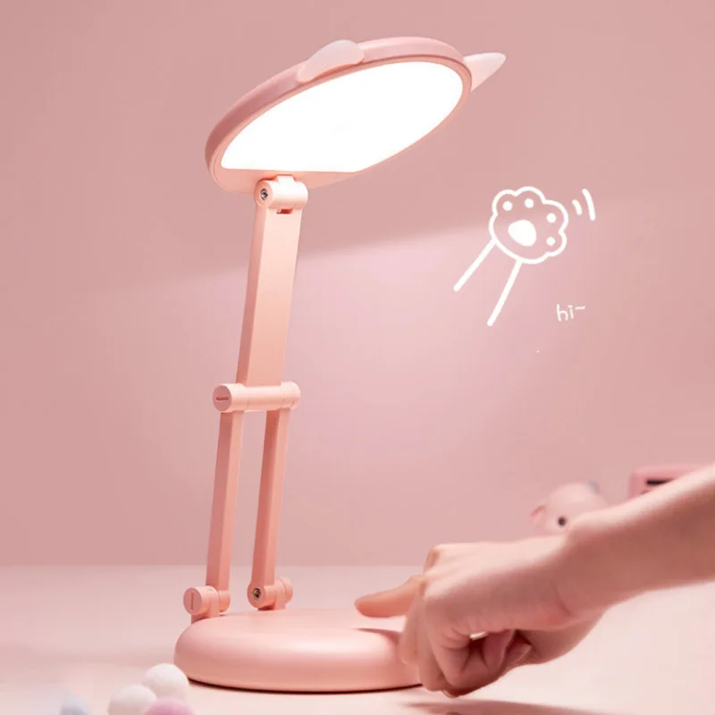 Cute Cat LED Desk Lamp Foldable Touch Table Lamp Gifts for idea