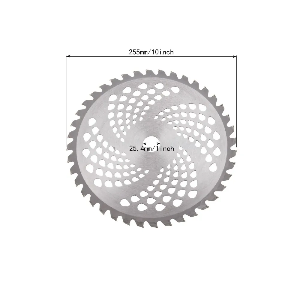 DRELD-1pc-Grass-Trimmer-Mower-Brush-Cutter-Lawn-Mower-Accessories-Alloy-40T-Blade-255mm-Diameter-Garden (2)