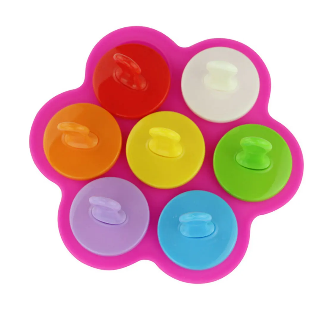 Формы для мороженого, морозильная камера, фруктовая палочка от мороженого, Детские DIY пищевые принадлежности и инструменты, домашние силиконовые формы для мороженого - Цвет: Rose Red