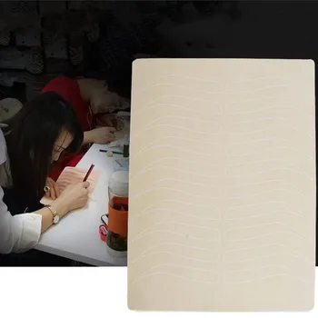 

Microblading Supplies Eyebrow Practice Latex Skin Permanent Makeup Eyebrow Tattoo Training Both Side No Ink Needed Dotting line