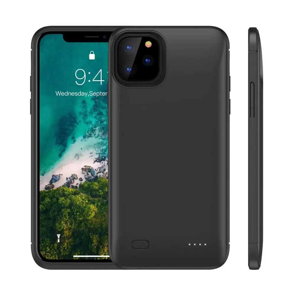

For Apple iphone 11 Pro Max Back case Power Bank Battery Charger Shockproof For iphone 11 Pro 11 4000mAH Charging Soft edge