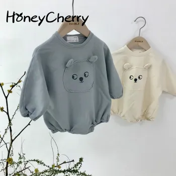 

Baby Girl Bodysuits Lovely Loose Bottom-wrapped Crawler Guard Clothes Autumn Female Treasure Animal Clothes