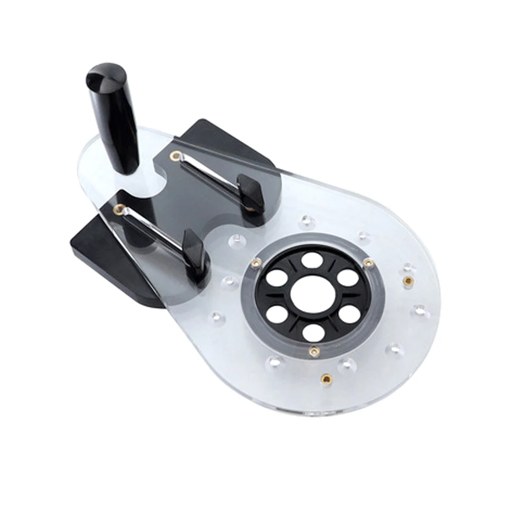 

Electric Engraving Trimming Machine Flip Board Bottom Plate Universal Woodworking Milling Base Slotting Trimming Hole Locator