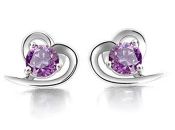 

UXN436 925 pure silver love lady Earrings lovers Earrings