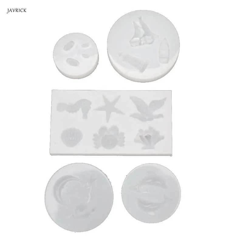 

Jewelry Epoxy mold Ocean Shell Crab Boat Planet Moon Star Pendant Resin Silicone Mold Jewelry Tools