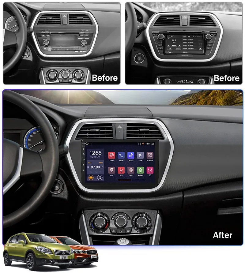 2G ram 32G rom Android 8 1 Автомобильный мультимедийный плеер для Suzuki S CROSS 2014 2017