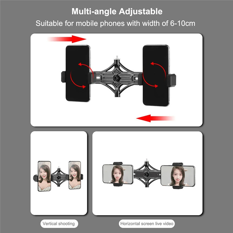 10.2 Inch 26cm Ring Light Dimmable RGB Ring Light Set with Phone Clamp and Remote for Makeup Video Lamparas 40NOV2707