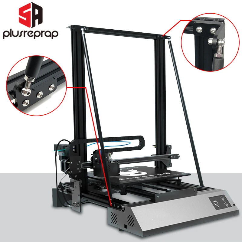 Liga de Alumínio Tie Rod Grupo 3d Pinter Peças Suporte Pull Rod Kit Atualização Compatível com Ender3 Ender-3 Pro Cr10 Cr10s