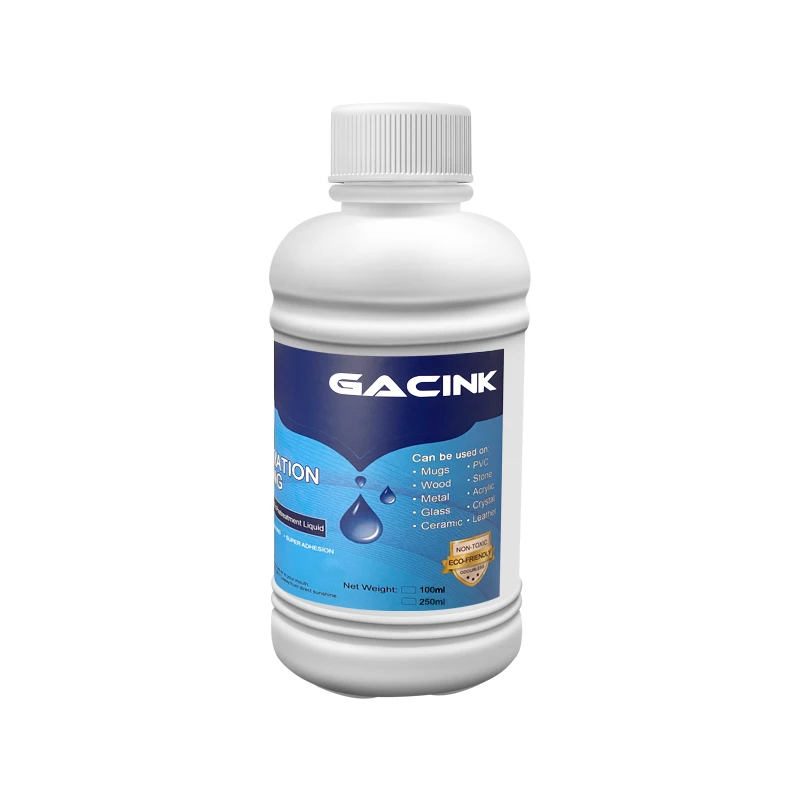 Sublimation Coating Spray GACINK 250ML Special Sublimation Coating Liquid Pre-treatment Fluid For Mug Cup Stone Ceramic Leather Glass Crystal Marble Metal