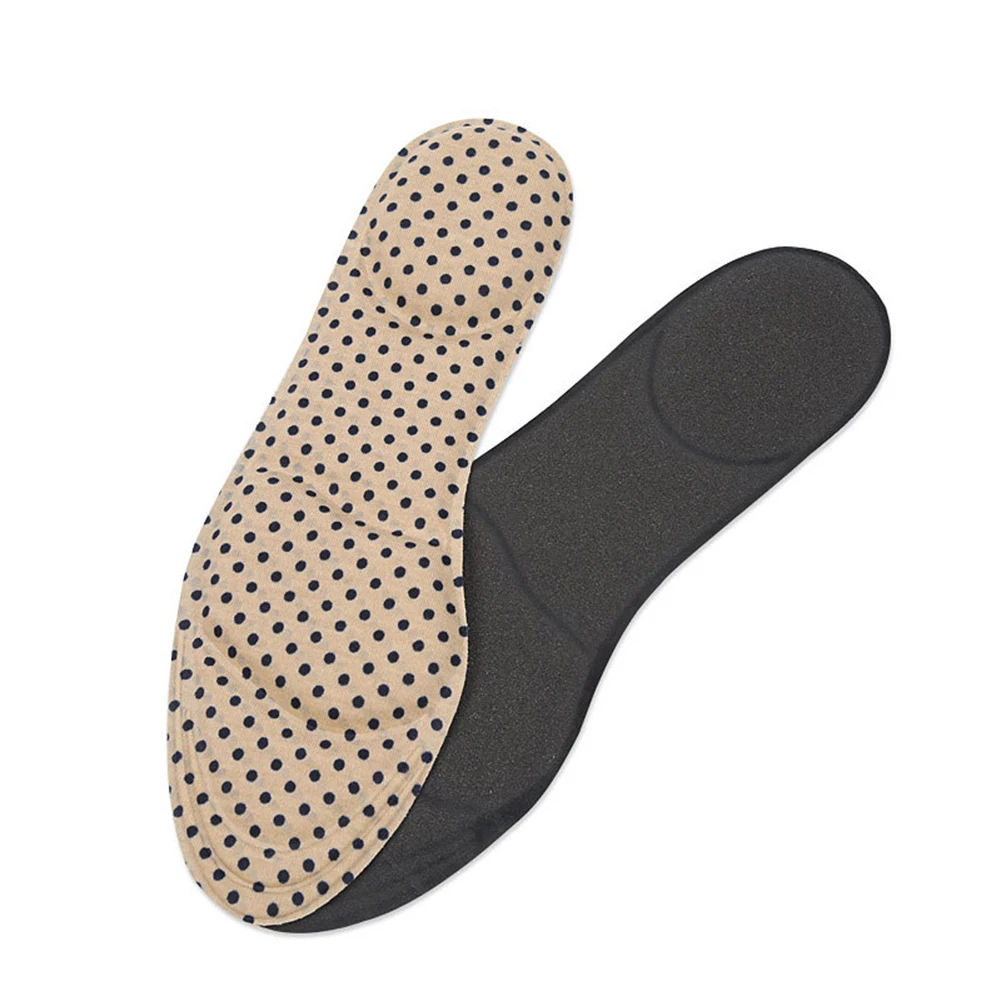 4D флок пены памяти orthotic стелька супинатор ортопедический стельки колодки для ухода за ногами - Цвет: apricot