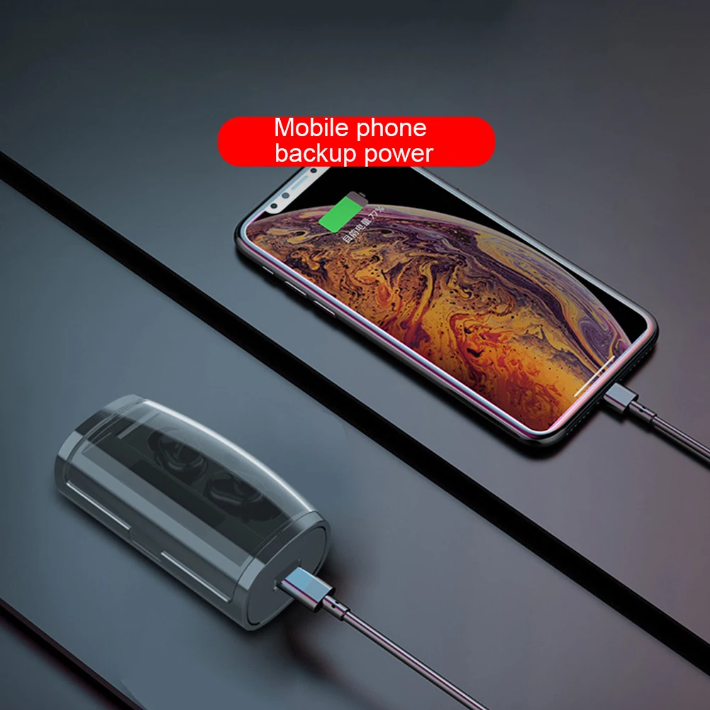 M18 Bluetooth наушники Автоматическое Сопряжение зарядки коробка шумоподавления светодиодный дисплей Спорт Hi Fi портативный микрофон подарок стерео